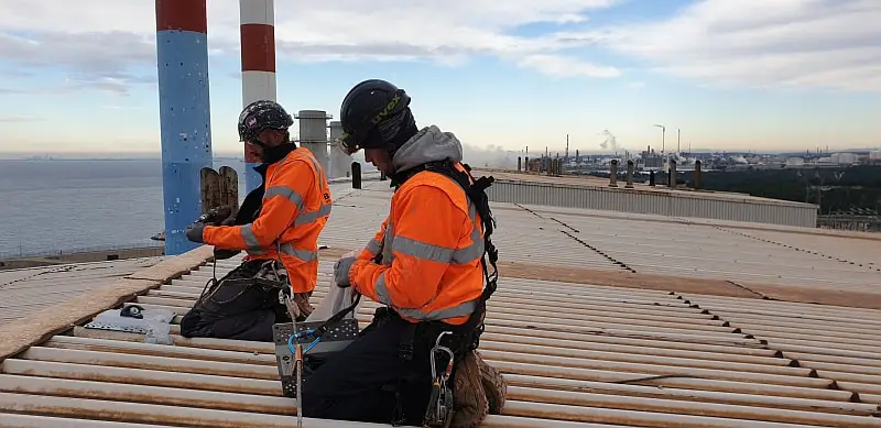 pose ligne de vie en maintenance industrielle
