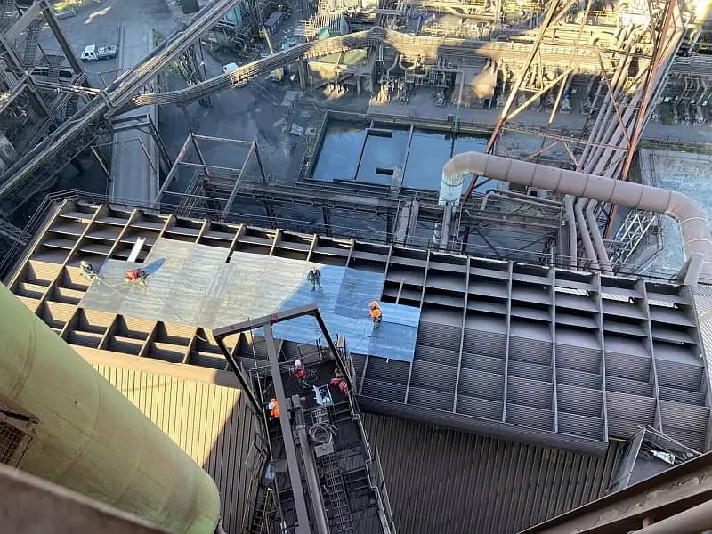 Travaux de recouvrement près de Marseille