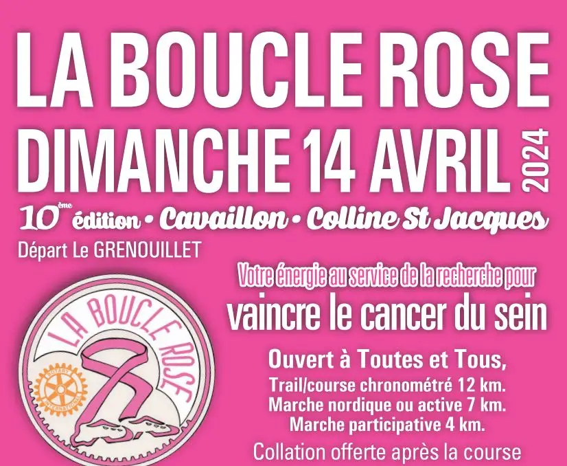 Course La Boucle Rose au profit de la recherche contre le cancer du sein