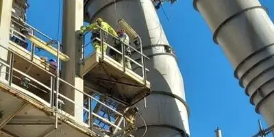 Travaux en hauteur d'urgence en industrie en zone ATEX à Fos-sur-mer